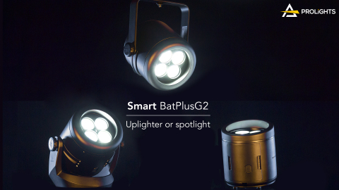 PROLIGHTS adds the Smart BatPlusG2 to the uplighters range